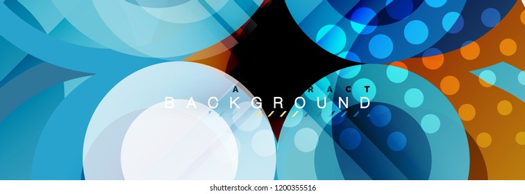 Abstrakte bunter geometrischer Aufbau - mehrfarbiger Hintergrund, Vektorgrafik