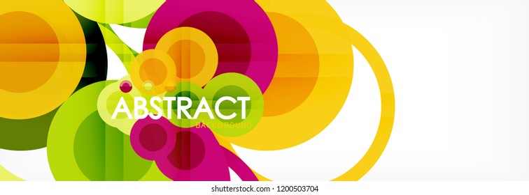 Abstrakte bunter geometrischer Aufbau - mehrfarbiger Hintergrund, Vektorgrafik