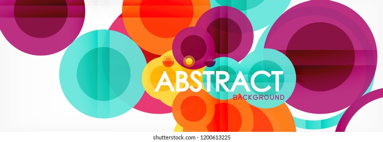 Abstrakte bunter geometrischer Aufbau - mehrfarbiger Hintergrund, Vektorgrafik