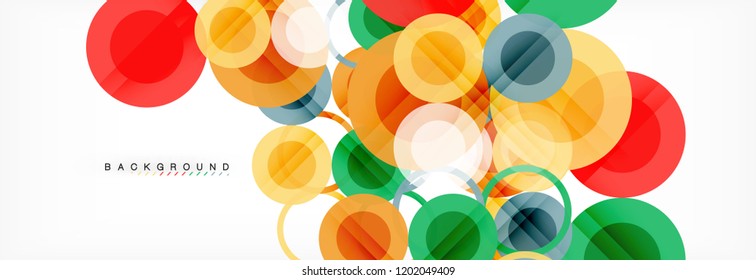 Abstrakte bunter geometrischer Aufbau - mehrfarbiger Hintergrund, Vektorgrafik