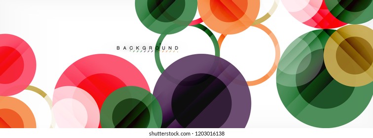 Abstrakte bunter geometrischer Aufbau - mehrfarbiger Hintergrund, Vektorgrafik