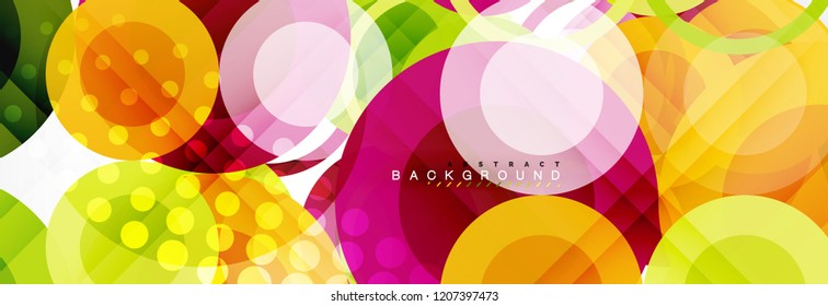 Abstrakte bunter geometrischer Aufbau - mehrfarbiger Hintergrund, Vektorgrafik