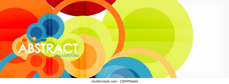 Abstrakte bunter geometrischer Aufbau - mehrfarbiger Hintergrund, Vektorgrafik