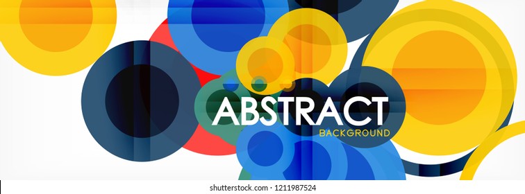 Abstrakte bunter geometrischer Aufbau - mehrfarbiger Hintergrund, Vektorgrafik