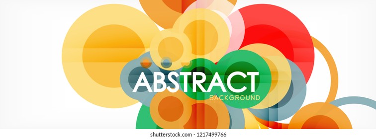 Abstrakte bunter geometrischer Aufbau - mehrfarbiger Hintergrund, Vektorgrafik