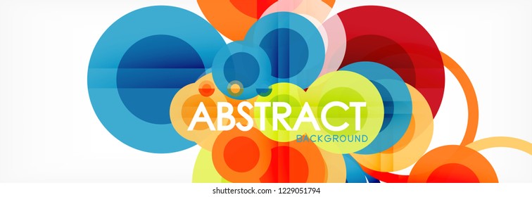 Abstrakte bunter geometrischer Aufbau - mehrfarbiger Hintergrund, Vektorgrafik
