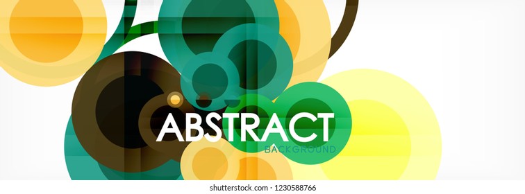 Abstrakte bunter geometrischer Aufbau - mehrfarbiger Hintergrund, Vektorgrafik