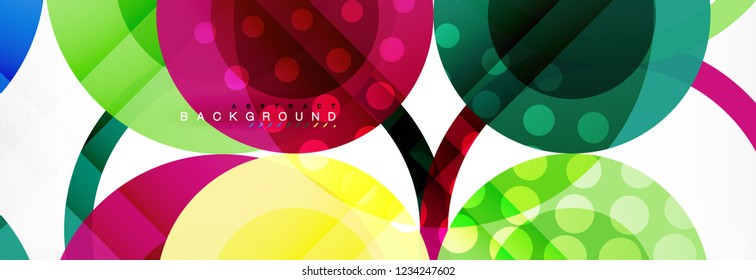 Abstrakte bunter geometrischer Aufbau - mehrfarbiger Hintergrund, Vektorgrafik