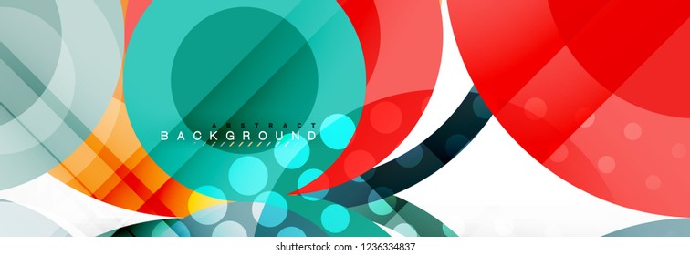 Abstrakte bunter geometrischer Aufbau - mehrfarbiger Hintergrund, Vektorgrafik