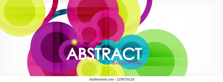 Abstrakte bunter geometrischer Aufbau - mehrfarbiger Hintergrund, Vektorgrafik
