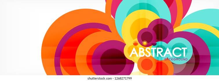 Abstrakte bunter geometrischer Aufbau - mehrfarbiger Hintergrund, Vektorgrafik