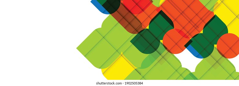 Abstract colorful geometric composition with multicolored random shapes background. Abstract gradient geometric cover annual report designs, trendy brochure templates, colorful futuristic posters