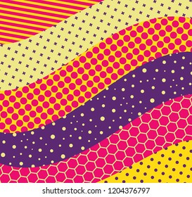 Resumen de diseño geométrico colorido. Fondo de diseño material. Ilustración vectorial. 
