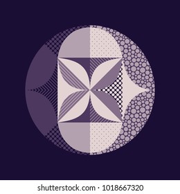 Abstract colorful geometric design. Vector illustration. Can be used for advertising, marketing, presentation.