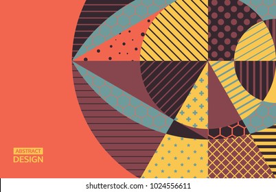 Abstract colorful geometric design. Vector illustration. Can be used for advertising, marketing, presentation.