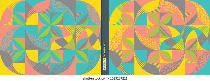 Abstract colorful geometric design. Vector illustration. Can be used for advertising, marketing, presentation.