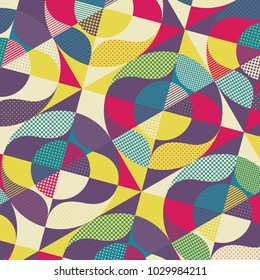 Abstract colorful geometric design. Vector illustration. Can be used for advertising, marketing, presentation.