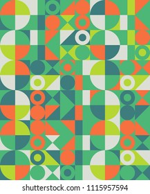 Abstract colorful geometric design. Vector illustration. Pattern can be used as a template for brochure, annual report, magazine, poster, presentation, flyer and banner.