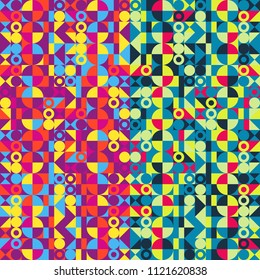 Abstract colorful geometric design. Vector illustration. Pattern can be used as a template for brochure, annual report, magazine, poster, presentation, flyer and banner.