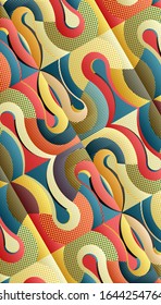 Diseño geométrico abstracto y colorido. Ilustración vectorial. Se puede utilizar para publicidad, marketing, presentación.