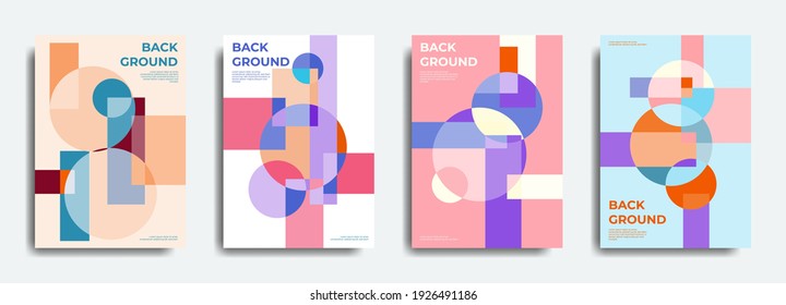 Abstract colorful geometric design vector with summer colors and typography, can be used for cover, wallpaper, poster, social media, book page layout, etc