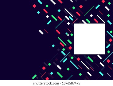 Abstract colorful geometric digital elements design background. Vector illustration