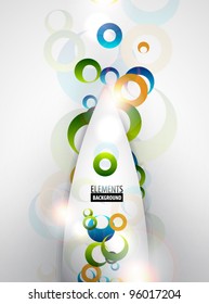 Abstract colorful geometric eps10 background - circles