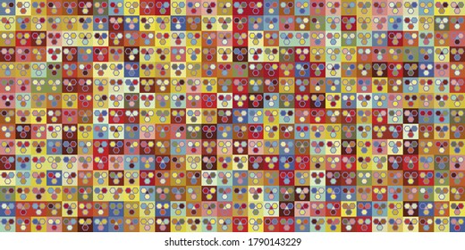 Abstract colorful geometric figures background. Flat minimal style. Template for your design, wallpaper, banner, poster, flyer.