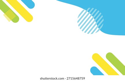 Abstractas fondo de marco geométrico colorido. Fondo abstracto moderno con Formas geométricas coloridas que forman un marco limpio, ideal para Anuncios, presentaciones y diseños creativos.