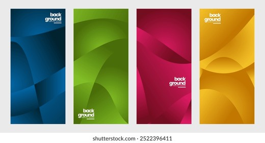 Abstract Colorful Geometric Gradient Background. Vector Illustration. Suitable for Cover, book, social media story, poster, magazine and Page Layout Design