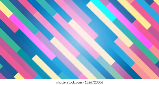 Abstract colorful geometric grid vector background with multicolored shapes