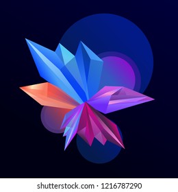 Abstract colorful geometric isometric background. For wallpaper, template, poster, backdrop, book cover, brochure, leaflet, flyer. Vector illustration
