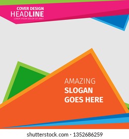 Abstract colorful geometric isometric background, can be used for wallpaper, template, poster, backdrop, book cover, brochure, leaflet, flyer, vector illustration 