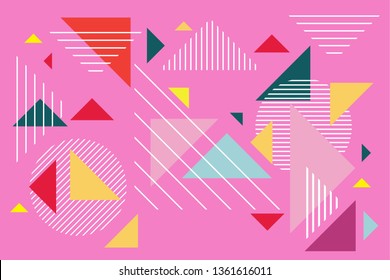 Abstract colorful geometric isometric background. Template for poster, backdrop, book cover, brochure, and vector illustration. Abstract geometric triangles background. Simple geometric background