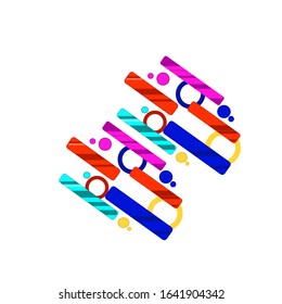 Abstract colorful geometric isometric background, can be used for wallpaper, template, poster, backdrop, book cover, brochure, leaflet, flyer, vector illustration