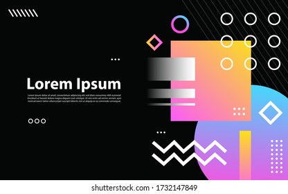 Abstract colorful geometric isometric background. Graphic design element.