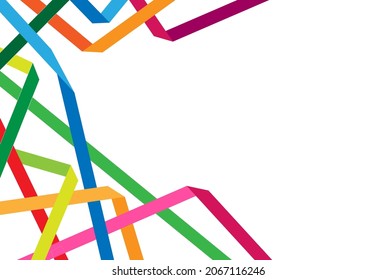 Resumen de fondo isométrico geométrico coloreado, se puede usar para papel pintado, plantilla, afiche, fondo, portada de libros, folleto, folleto, volante, ilustración vectorial
