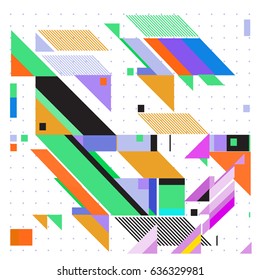 Abstract colorful geometric isometric background. can be used for wallpaper and fabric printed. Template for poster, backdrop, book cover, brochure, and vector illustration.