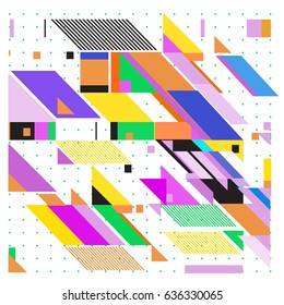 Abstract colorful geometric isometric background. can be used for wallpaper and fabric printed. Template for poster, backdrop, book cover, brochure, and vector illustration.