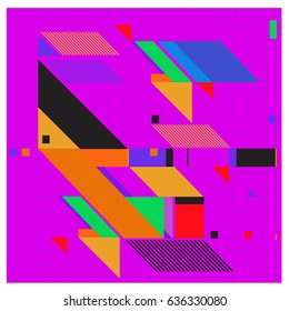 Abstract colorful geometric isometric background. can be used for wallpaper and fabric printed. Template for poster, backdrop, book cover, brochure, and vector illustration.