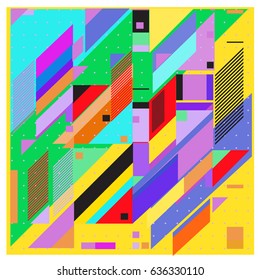 Abstract colorful geometric isometric background. can be used for wallpaper and fabric printed. Template for poster, backdrop, book cover, brochure, and vector illustration.