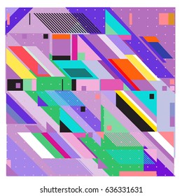 Abstract colorful geometric isometric background. can be used for wallpaper and fabric printed. Template for poster, backdrop, book cover, brochure, and vector illustration.
