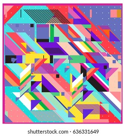 Abstract colorful geometric isometric background. can be used for wallpaper and fabric printed. Template for poster, backdrop, book cover, brochure, and vector illustration.