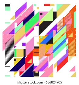 Abstract colorful geometric isometric background. can be used for wallpaper and fabric printed. Template for poster, backdrop, book cover, brochure, and vector illustration.