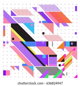 Abstract colorful geometric isometric background. can be used for wallpaper and fabric printed. Template for poster, backdrop, book cover, brochure, and vector illustration.