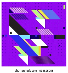 Abstract colorful geometric isometric background. can be used for wallpaper and fabric printed. Template for poster, backdrop, book cover, brochure, and vector illustration.