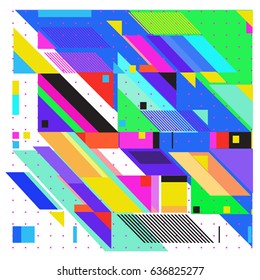 Abstract colorful geometric isometric background. can be used for wallpaper and fabric printed. Template for poster, backdrop, book cover, brochure, and vector illustration.