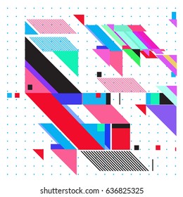 Abstract colorful geometric isometric background. can be used for wallpaper and fabric printed. Template for poster, backdrop, book cover, brochure, and vector illustration.