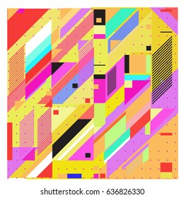 Abstract colorful geometric isometric background. can be used for wallpaper and fabric printed. Template for poster, backdrop, book cover, brochure, and vector illustration.