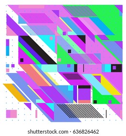 Abstract colorful geometric isometric background. can be used for wallpaper and fabric printed. Template for poster, backdrop, book cover, brochure, and vector illustration.